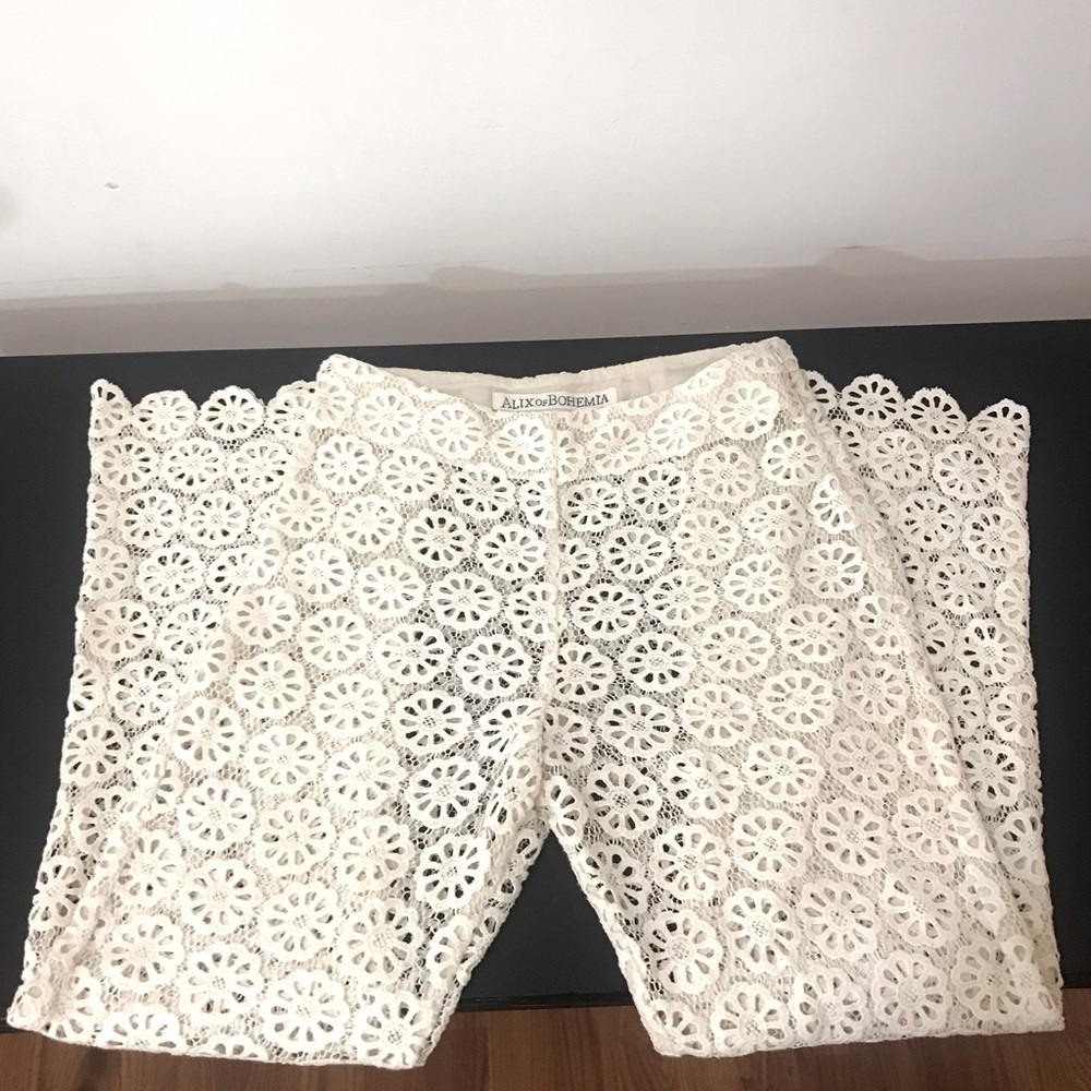 Alix of Bohemia flower lace crochet Charlie Pant‎ sz. Sm.